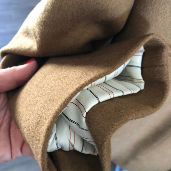 Pronto Moda Cashmere Overcoat Size 46L EUC - Picture 7 of 8